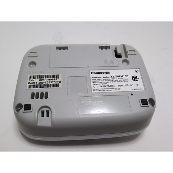 Panasonic KX-TG6321CS Expandable Cordless Phone w/ 2 PNLC1001YAS Docks TESTED - Picture 5 of 16